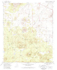 Whiting Knoll Arizona Historical topographic map, 1:24000 scale, 7.5 X 7.5 Minute, Year 1969