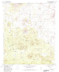 Whiting Knoll Arizona Historical topographic map, 1:24000 scale, 7.5 X 7.5 Minute, Year 1969