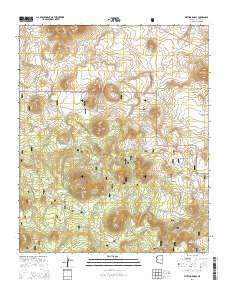 Whiting Knoll Arizona Current topographic map, 1:24000 scale, 7.5 X 7.5 Minute, Year 2014