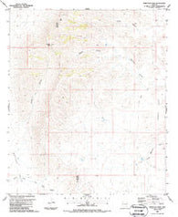 Whitlock Peak Arizona Historical topographic map, 1:24000 scale, 7.5 X 7.5 Minute, Year 1986