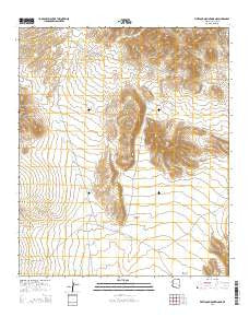 Whitlock Mountains NE Arizona Current topographic map, 1:24000 scale, 7.5 X 7.5 Minute, Year 2014