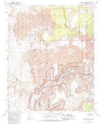 Whitmore Rapids Arizona Historical topographic map, 1:24000 scale, 7.5 X 7.5 Minute, Year 1967