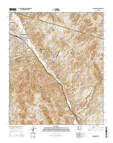 Wickenburg Arizona Current topographic map, 1:24000 scale, 7.5 X 7.5 Minute, Year 2014