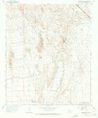 Wickenburg SW Arizona Historical topographic map, 1:24000 scale, 7.5 X 7.5 Minute, Year 1965