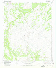 Wide Ruins SW Arizona Historical topographic map, 1:24000 scale, 7.5 X 7.5 Minute, Year 1971