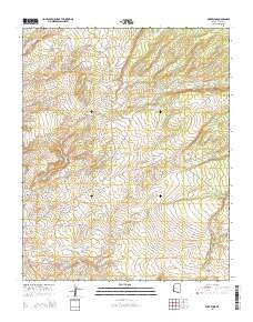 Wide Ruins Arizona Current topographic map, 1:24000 scale, 7.5 X 7.5 Minute, Year 2014