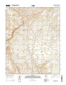 Wide Ruins SW Arizona Current topographic map, 1:24000 scale, 7.5 X 7.5 Minute, Year 2014