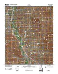 Wikieup Arizona Historical topographic map, 1:24000 scale, 7.5 X 7.5 Minute, Year 2011