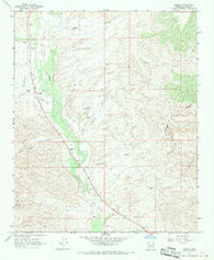 Wikieup Arizona Historical topographic map, 1:24000 scale, 7.5 X 7.5 Minute, Year 1967