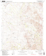 Wilbur Canyon Arizona Historical topographic map, 1:24000 scale, 7.5 X 7.5 Minute, Year 1980