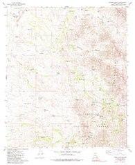 Wilbur Canyon Arizona Historical topographic map, 1:24000 scale, 7.5 X 7.5 Minute, Year 1980