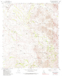 Wilbur Canyon Arizona Historical topographic map, 1:24000 scale, 7.5 X 7.5 Minute, Year 1980