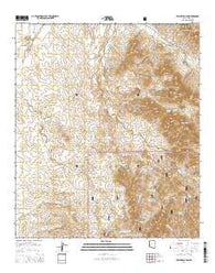 Wilbur Canyon Arizona Current topographic map, 1:24000 scale, 7.5 X 7.5 Minute, Year 2014