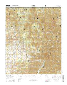 Wilhoit Arizona Current topographic map, 1:24000 scale, 7.5 X 7.5 Minute, Year 2014