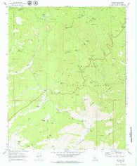 Wilhoit Arizona Historical topographic map, 1:24000 scale, 7.5 X 7.5 Minute, Year 1969