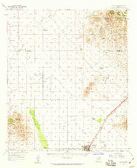 Willcox Arizona Historical topographic map, 1:62500 scale, 15 X 15 Minute, Year 1958