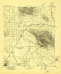 Willcox Arizona Historical topographic map, 1:125000 scale, 30 X 30 Minute, Year 1922