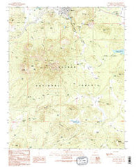 Williams South Arizona Historical topographic map, 1:24000 scale, 7.5 X 7.5 Minute, Year 1989