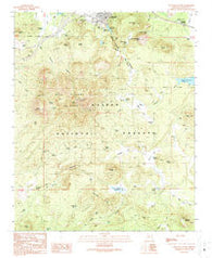 Williams South Arizona Historical topographic map, 1:24000 scale, 7.5 X 7.5 Minute, Year 1989