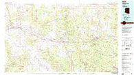 Williams Arizona Historical topographic map, 1:100000 scale, 30 X 60 Minute, Year 1983