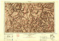 Williams Arizona Historical topographic map, 1:250000 scale, 1 X 2 Degree, Year 1948