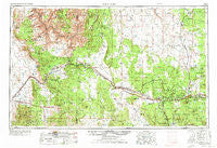 Williams Arizona Historical topographic map, 1:250000 scale, 1 X 2 Degree, Year 1954