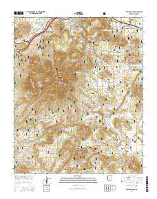 Williams South Arizona Current topographic map, 1:24000 scale, 7.5 X 7.5 Minute, Year 2014