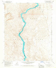 Willow Beach Arizona Historical topographic map, 1:24000 scale, 7.5 X 7.5 Minute, Year 1959
