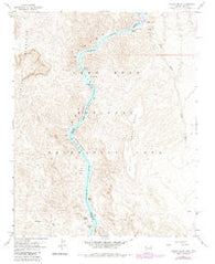 Willow Beach Arizona Historical topographic map, 1:24000 scale, 7.5 X 7.5 Minute, Year 1959