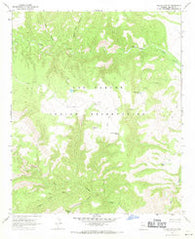 Willow Mtn SE Arizona Historical topographic map, 1:24000 scale, 7.5 X 7.5 Minute, Year 1967