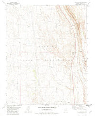 Willow Springs Arizona Historical topographic map, 1:24000 scale, 7.5 X 7.5 Minute, Year 1981