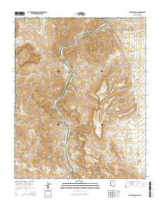 Willow Beach Arizona Current topographic map, 1:24000 scale, 7.5 X 7.5 Minute, Year 2014