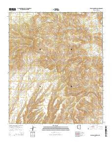 Willow Mountain Arizona Current topographic map, 1:24000 scale, 7.5 X 7.5 Minute, Year 2014