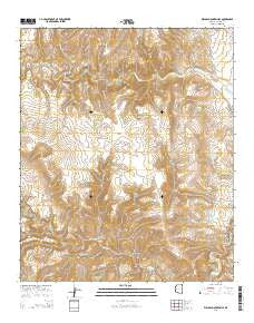 Willow Mountain SE Arizona Current topographic map, 1:24000 scale, 7.5 X 7.5 Minute, Year 2014
