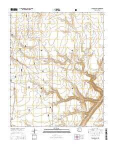 Willows Camp Arizona Current topographic map, 1:24000 scale, 7.5 X 7.5 Minute, Year 2014