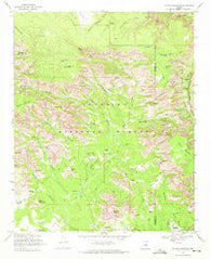 Wilson Mountain Arizona Historical topographic map, 1:24000 scale, 7.5 X 7.5 Minute, Year 1969