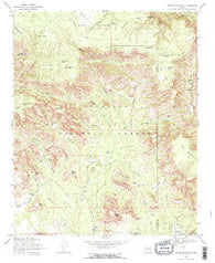 Wilson Mountain Arizona Historical topographic map, 1:24000 scale, 7.5 X 7.5 Minute, Year 1969
