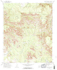 Wilson Mountain Arizona Historical topographic map, 1:24000 scale, 7.5 X 7.5 Minute, Year 1969