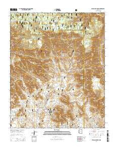 Wilson Mountain Arizona Current topographic map, 1:24000 scale, 7.5 X 7.5 Minute, Year 2014