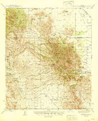 Winchester Mts. Arizona Historical topographic map, 1:62500 scale, 15 X 15 Minute, Year 1945