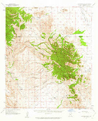 Winchester Mts. Arizona Historical topographic map, 1:62500 scale, 15 X 15 Minute, Year 1957