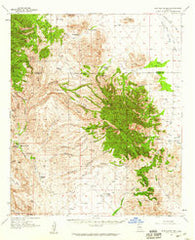Winchester Mts. Arizona Historical topographic map, 1:62500 scale, 15 X 15 Minute, Year 1957