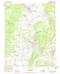 Window Rock Arizona Historical topographic map, 1:24000 scale, 7.5 X 7.5 Minute, Year 1983