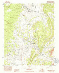 Window Rock Arizona Historical topographic map, 1:24000 scale, 7.5 X 7.5 Minute, Year 1983