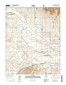 Wineglass Ranch Arizona Current topographic map, 1:24000 scale, 7.5 X 7.5 Minute, Year 2014
