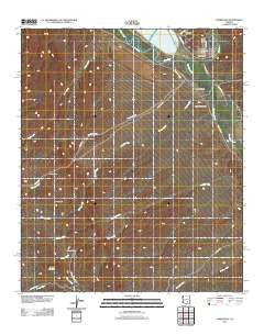Winkelman Arizona Historical topographic map, 1:24000 scale, 7.5 X 7.5 Minute, Year 2011