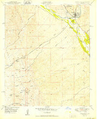 Winkelman Arizona Historical topographic map, 1:24000 scale, 7.5 X 7.5 Minute, Year 1950