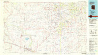 Winslow Arizona Historical topographic map, 1:100000 scale, 30 X 60 Minute, Year 1982