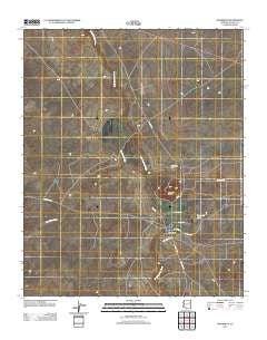 Woodruff Arizona Historical topographic map, 1:24000 scale, 7.5 X 7.5 Minute, Year 2011