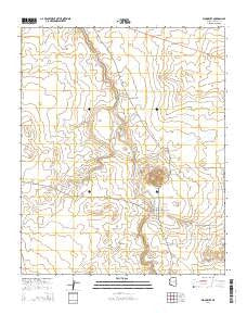 Woodruff Arizona Current topographic map, 1:24000 scale, 7.5 X 7.5 Minute, Year 2014